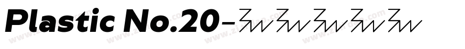 Plastic No.20字体转换